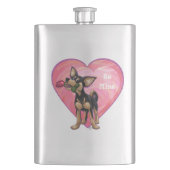 Chihuahua Valentijnsdag Flacon (Voorkant)