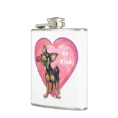 Chihuahua Valentijnsdag Heupfles (Links)