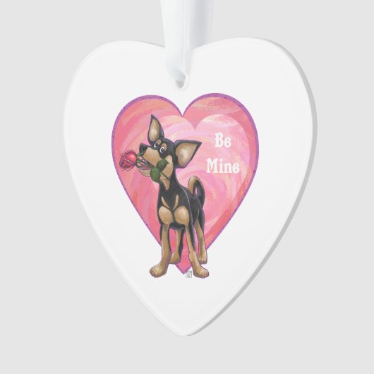 Chihuahua Valentijnsdag Ornament (voorkant)