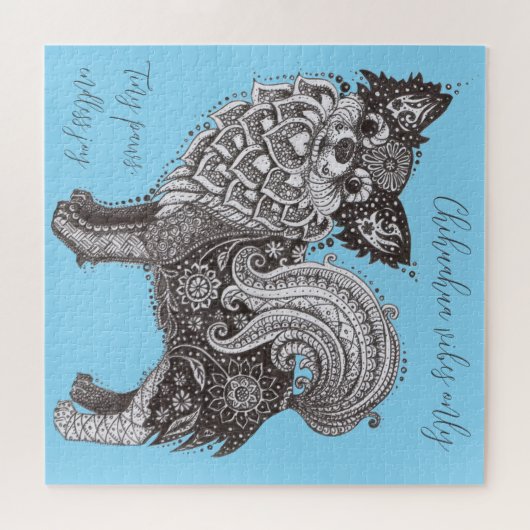 Chihuahua Vibes Puzzle with Gift Box (Horizontal)