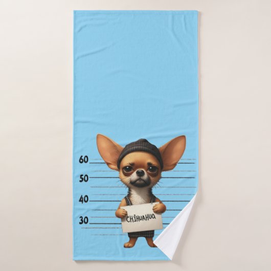 Chihuahua vilain (Serviette de bain)