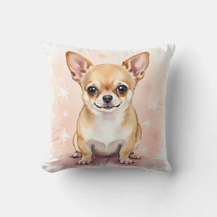 Chihuahua-waterverf vonk uitbarsting kunst kussen
