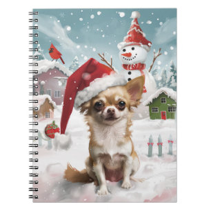 Chihuahua Winter Wonderland Christmas Joy Notitieboek
