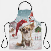 Chihuahua Winter Wonderland Christmas Joy Schort (Voorkant)