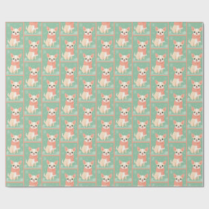 Chihuahua Winterpatroon Cadeaupapier