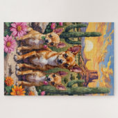 Chihuahua Woestijnbloesem Kunst Legpuzzel (Horizontaal)