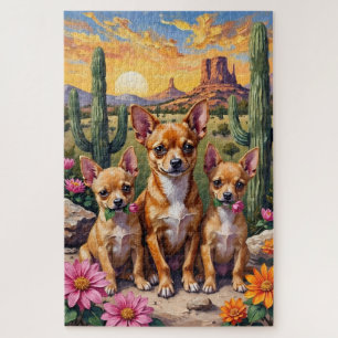 Chihuahua Woestijnbloesem Kunst Legpuzzel