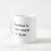 chihuahua woord koffie mok (Voorkant links)