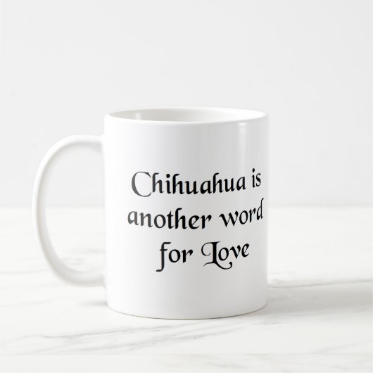 chihuahua woord koffie mok (Links)