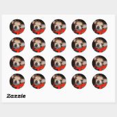 CHIHUAHUA ZEG KAAS! RONDE STICKER (Vel)