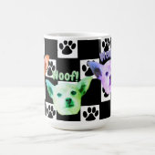 Chihuahua zwart en wit koffiemok (Center)