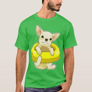 Chihuahua Zwemmen Reddingsboei T-shirt
