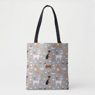 Chihuahuas en Coffee canvas tas