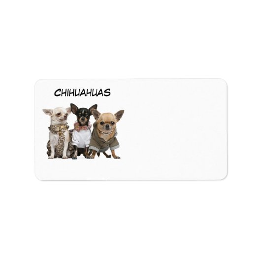 CHIHUAHUAS ETIKET (Voorkant)