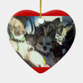 Chihuahuas Heart Ornament (Achterkant)
