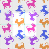 Chihuahuas in pasteelkleuren stof (Delen)