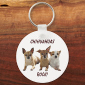 Chihuahuas Rock Sleutelhanger (Voorkant)