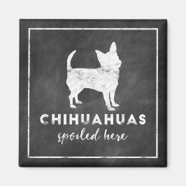 Chihuahuas verwend hier krijtbord magneet
