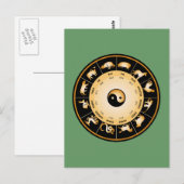 Chiinese Zodiac Wheel Briefkaart (Voorkant / Achterkant)