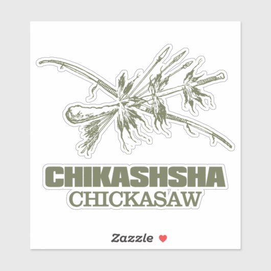 Chikashsha (Chickasaw) Sticker (Vel)