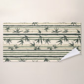 Chikurin Zen (Forêt de bambou) (Serviette de bain)