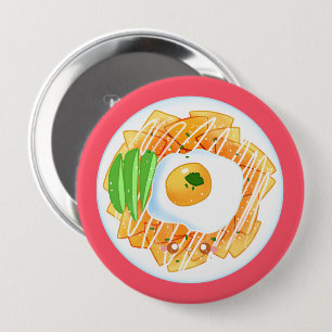 Chilaquiles Rojos Ronde Button 4,0 Cm