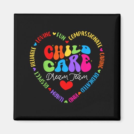 Chilare Dream Team Daycare Crew School Provider Te Magneet (Voorkant)