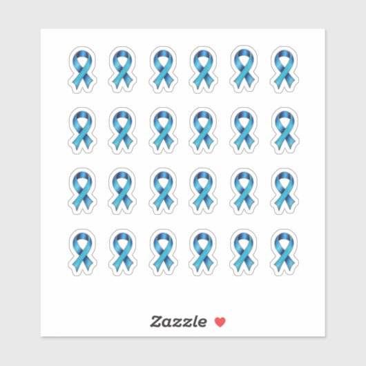 Child Abuse Prevention Awareness Blue Ribbon Sticker (Vel)