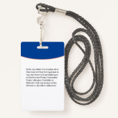 Child Boy Girl ID Identification Card Personaliser Badge (Achterkant met draagriem)