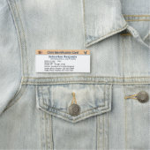 Child Boy Girl ID Identification Personalize Card Naamplaatje (In situ)