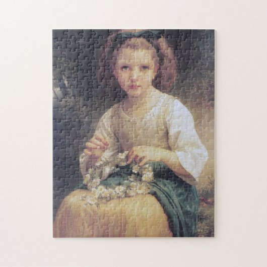 Child Braiding a Crown, Bouguereau Legpuzzel (Verticaal)