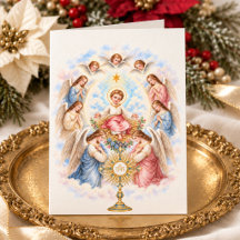 Child Jesus Angels Eucharist Catholic