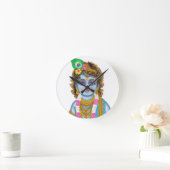 Child Krishna Clock Ronde Klok (Huis)