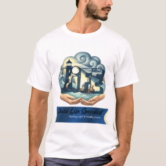 Child Life Specialist Guiding Light Healing Hearts T-shirt