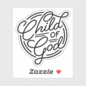 Child Of God Christ Jesus Bible Sticker (Vel)