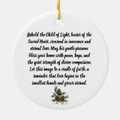 “Child of the Sacred Flame” Ornament (Achterkant)