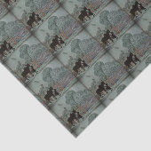 Child Petting Donkey Tissuepapier (Detail)