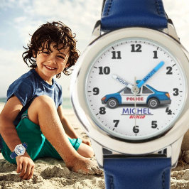 Child police surveillance add name  horloge