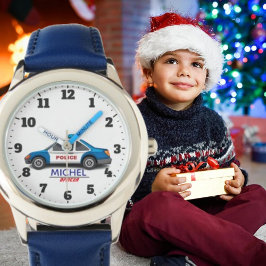 Child police surveillance add name  horloge