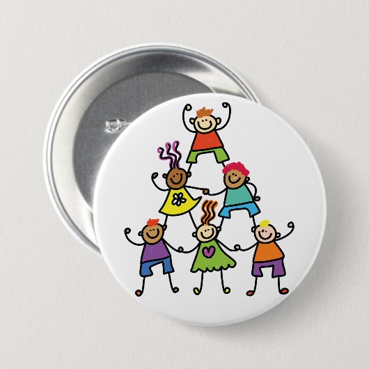 Child Pyramid Button (Voorkant /achterkant)