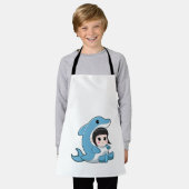 Child with Dolphin Costume Schort (Gedragen)