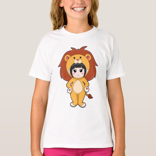 Child with Lion Costume T-shirt (Voorkant)
