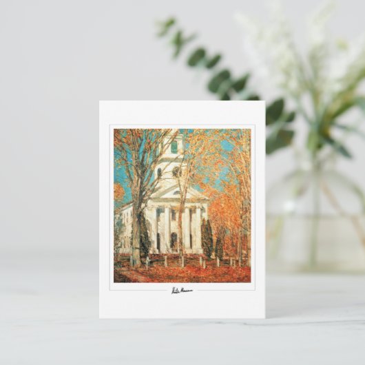 Childe Hassam #1 - Carte postale d'art fin (Debout devant)