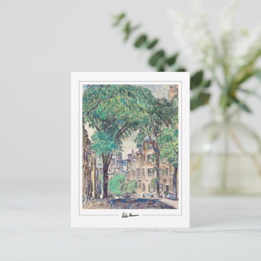 Childe Hassam #375 - Carte postale Art (Debout devant)