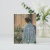 Childe Hassam - De tafeltuin Briefkaart (Staand voorkant)