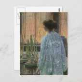 Childe Hassam - De tafeltuin Briefkaart (Voorkant / Achterkant)