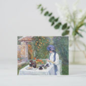 Childe Hassam - De Tea-set van Terre-Cuits Briefkaart (Staand voorkant)