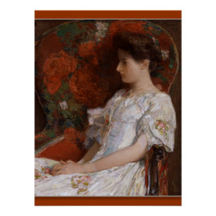 Childe Hassam De Victoriaans stoel CC0409 Poster Perfect Poster