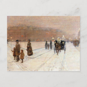 Childe Hassam - Een stadsprookjesland Briefkaart