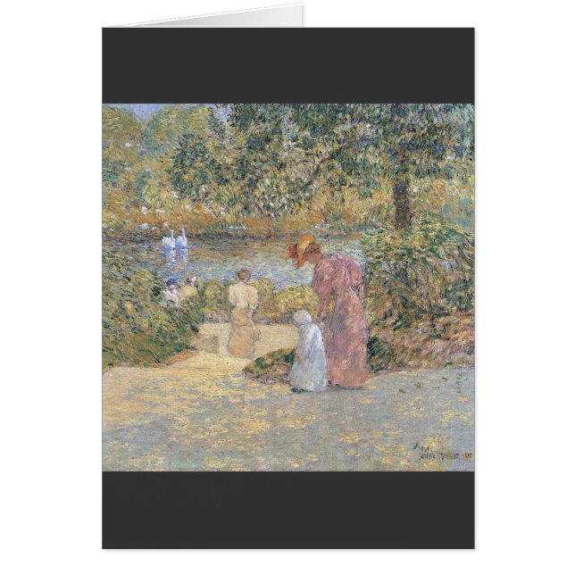 Childe Hassam - l'escalier au Central Park (Devant)